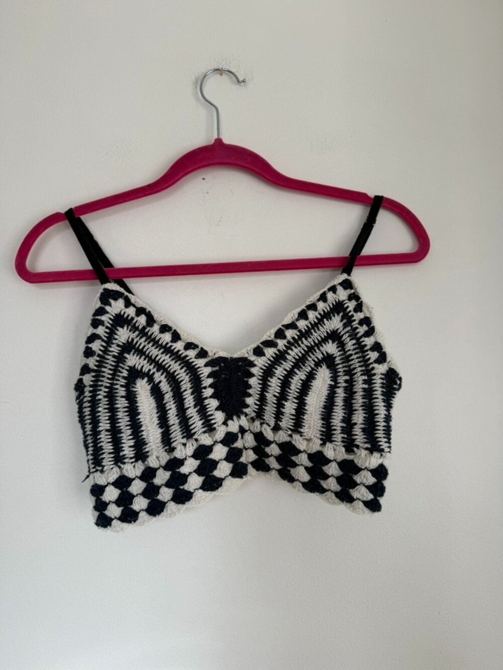 B-O-G Collective Crochet Knit Bralette Tank Top Size M - Picture 2 of 8